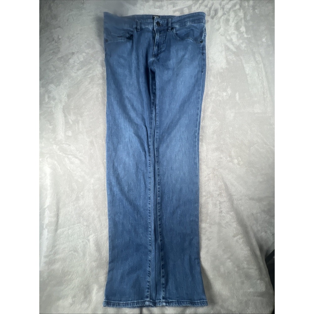 BOSS Hugo Boss Men's Delaware Slim fit Jeans Candiani Italian Denim Size 32x32